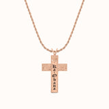 10mm Honu Heirloom Cross Personalized Necklace