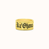 10mm Maile Heirloom CZ Half-Back Personalized Ring