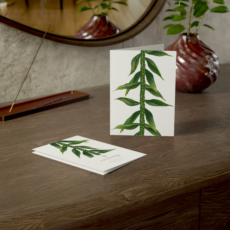 Ti Leaf Lei Greeting Cards