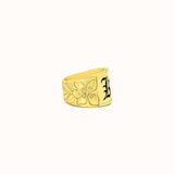 15mm Hali'a Heirloom Tapered Initial Ring