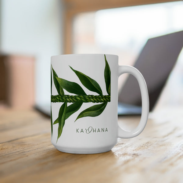 Ti-Leaf Lei Ceramic Mug (15oz)