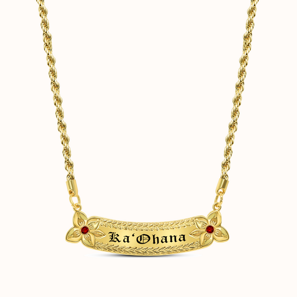 Supreme nameplate 14k gold hot sale pendant