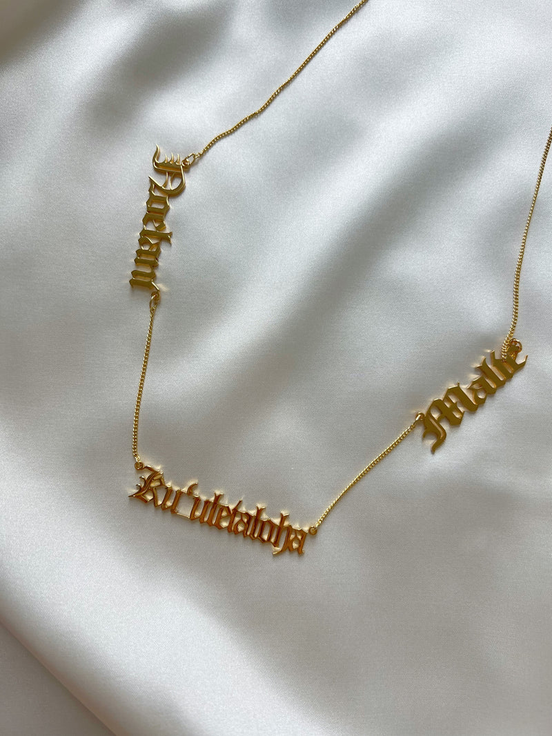 Inoa Personalized Cutout Necklace