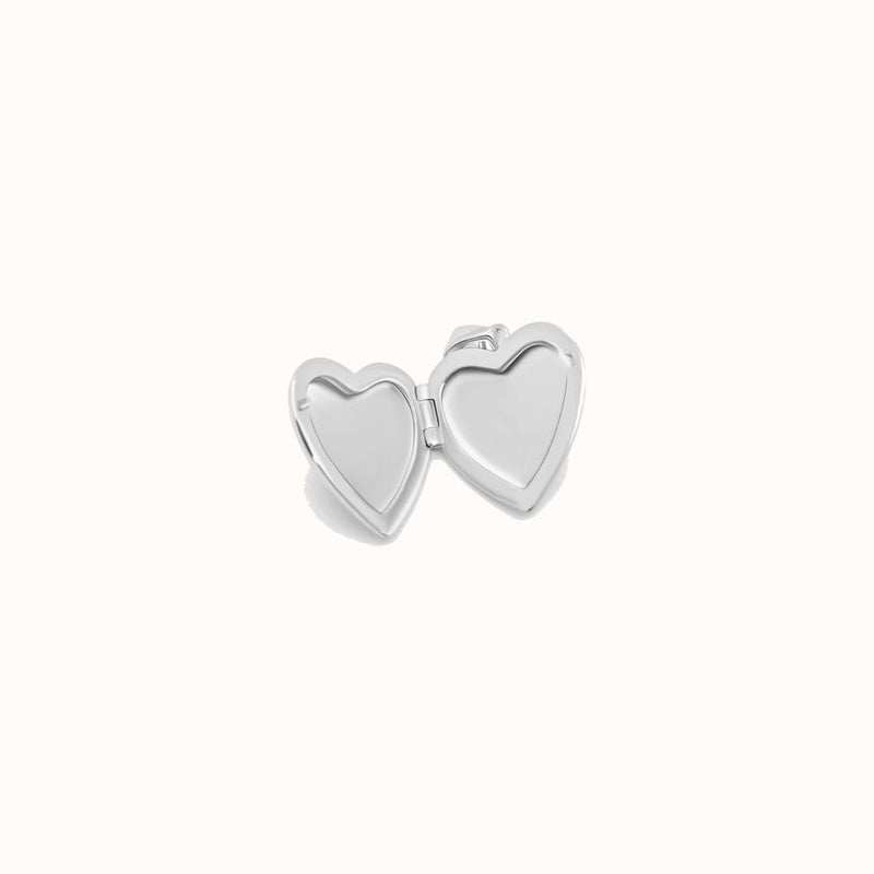 Maile Border Heart-Shaped Initial Locket